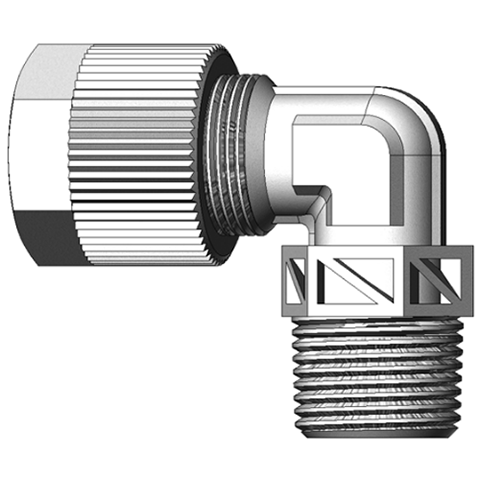 18033680 Mannelijke knie adapter koppelingen (R) Teesing Artikelgroep:  Serto Kniekoppelingen