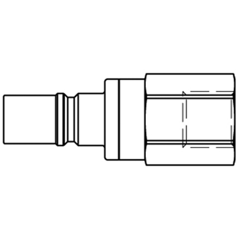 46810500 Nipple - Dry Break - Female Thread Double shut-off nipple with flatsealing or dry-break system for leak-free design. (KL series). On the coupling and plug, our leak-free coupling systems have valves that build up no dead-space volume. As such, when the connection is broken, no drops of the medium being channelled are able to escape. This variant is especially suitable for transporting aggressive media or in sensitive environments like in cleanrooms.