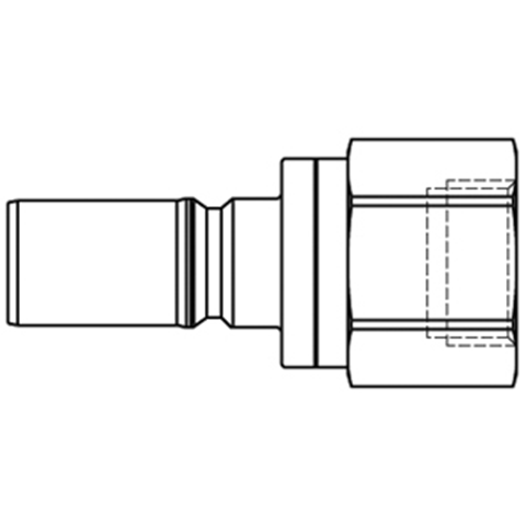 46811200 Nipple - Dry Break - Female Thread Double shut-off nipple with flatsealing or dry-break system for leak-free design. (KL series). On the coupling and plug, our leak-free coupling systems have valves that build up no dead-space volume. As such, when the connection is broken, no drops of the medium being channelled are able to escape. This variant is especially suitable for transporting aggressive media or in sensitive environments like in cleanrooms.