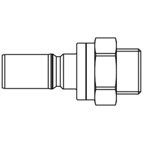 46811400 Nipple - Dry Break - Male Thread Double shut-off nipple with flatsealing or dry-break system for leak-free design. (KL series). On the coupling and plug, our leak-free coupling systems have valves that build up no dead-space volume. As such, when the connection is broken, no drops of the medium being channelled are able to escape. This variant is especially suitable for transporting aggressive media or in sensitive environments like in cleanrooms.