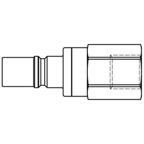 47810400 Nipple - Dry Break - Female Thread Double shut-off nipple with flatsealing or dry-break system for leak-free design. (KL series). On the coupling and plug, our leak-free coupling systems have valves that build up no dead-space volume. As such, when the connection is broken, no drops of the medium being channelled are able to escape. This variant is especially suitable for transporting aggressive media or in sensitive environments like in cleanrooms.