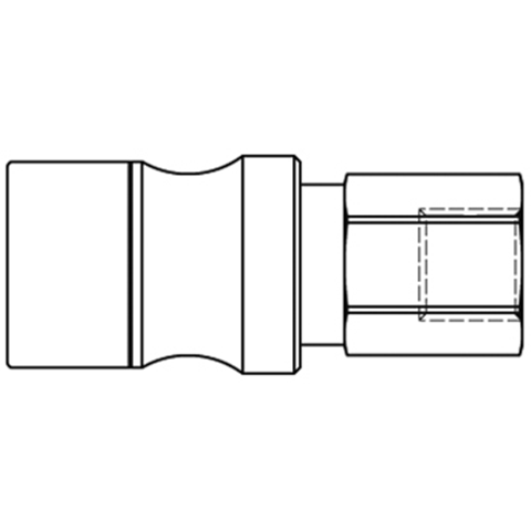 47810450 Nipple - Dry Break - Female Thread Double shut-off nipple with flatsealing or dry-break system for leak-free design. (KL series). On the coupling and plug, our leak-free coupling systems have valves that build up no dead-space volume. As such, when the connection is broken, no drops of the medium being channelled are able to escape. This variant is especially suitable for transporting aggressive media or in sensitive environments like in cleanrooms.