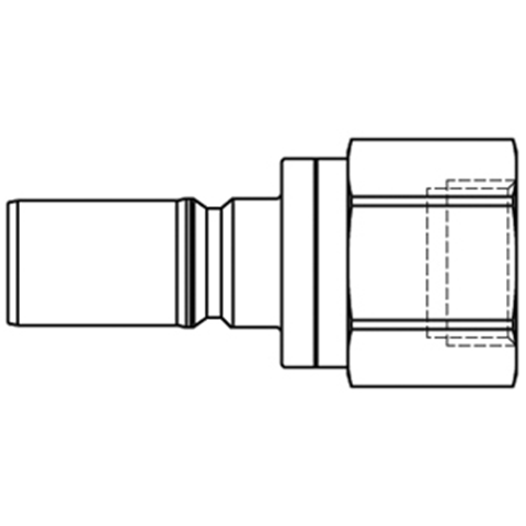 47811200 Nipple - Dry Break - Female Thread Double shut-off nipple with flatsealing or dry-break system for leak-free design. (KL series). On the coupling and plug, our leak-free coupling systems have valves that build up no dead-space volume. As such, when the connection is broken, no drops of the medium being channelled are able to escape. This variant is especially suitable for transporting aggressive media or in sensitive environments like in cleanrooms.