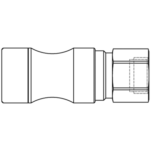 47811495 Nipple - Dry Break - Female Thread Double shut-off nipple with flatsealing or dry-break system for leak-free design. (KL series). On the coupling and plug, our leak-free coupling systems have valves that build up no dead-space volume. As such, when the connection is broken, no drops of the medium being channelled are able to escape. This variant is especially suitable for transporting aggressive media or in sensitive environments like in cleanrooms.