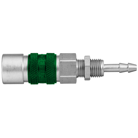 48022575 Coupling - Single Shut-off - Panel Mount Quick coupling single shut-off coded system - Rectukey.  The mechanical coding of the coupling and plug offers a  guarantee for avoiding mix-ups between media when coupling, which is complemented by the color coding of the anodised sleeves. Double shut-off version available on request.