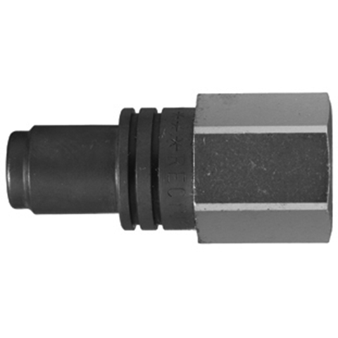 48310060 Nipple - Dry Break - Female Thread Double shut-off nipple with flatsealing or dry-break system for leak-free design. (KL series). On the coupling and plug, our leak-free coupling systems have valves that build up no dead-space volume. As such, when the connection is broken, no drops of the medium being channelled are able to escape. This variant is especially suitable for transporting aggressive media or in sensitive environments like in cleanrooms.