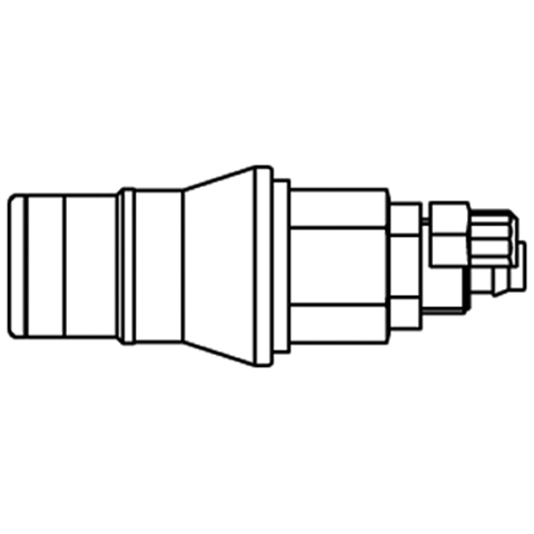 48830015 Coupling - Single Shut-off - Plastic Hose Connection Quick coupling single shut-off coded system - Rectukey.  The mechanical coding of the coupling and plug offers a  guarantee for avoiding mix-ups between media when coupling, which is complemented by the color coding of the anodised sleeves. Double shut-off version available on request.