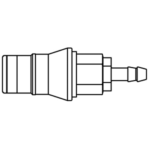 48830985 Snelkoppeling - Enkel Afsluitend - Slangpilaar Rectus en Serto enkelzijdig  afsluitende ( single shut-off) snelkoppelingen werken zonder klep in de nippel. De doorstroming wordt gestagneerd zodra de verbinding wordt verbroken. (Rectus KA serie)