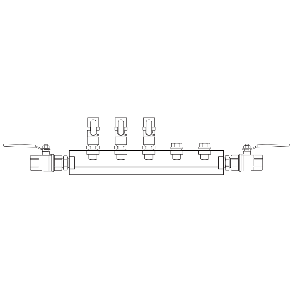 M1031012 Manifolds Brass