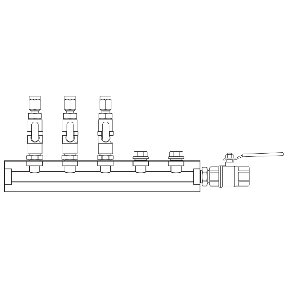 M1031102 Manifolds Brass