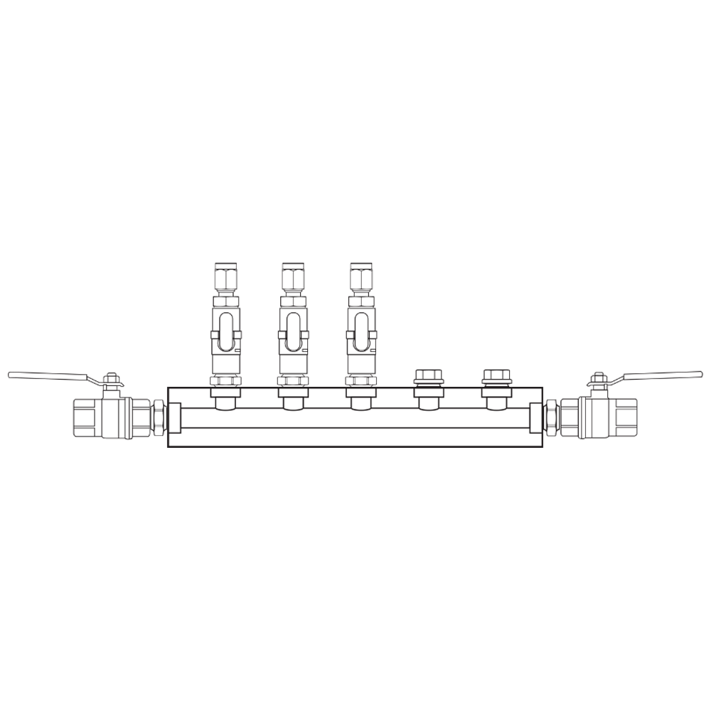 M1031112 Manifolds Brass