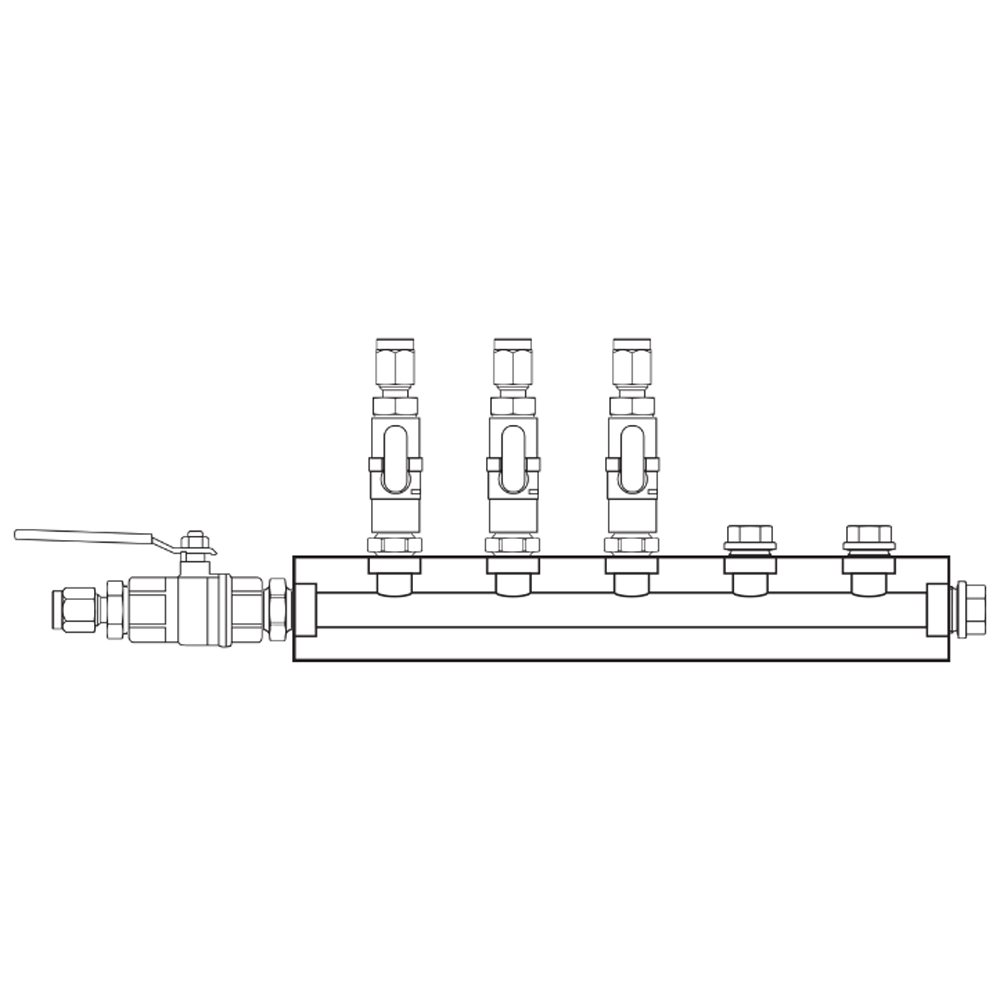 M1031121 Manifolds Brass