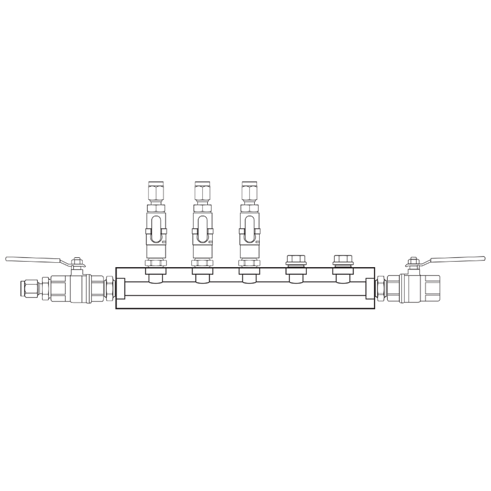 M1031132 Manifolds Brass