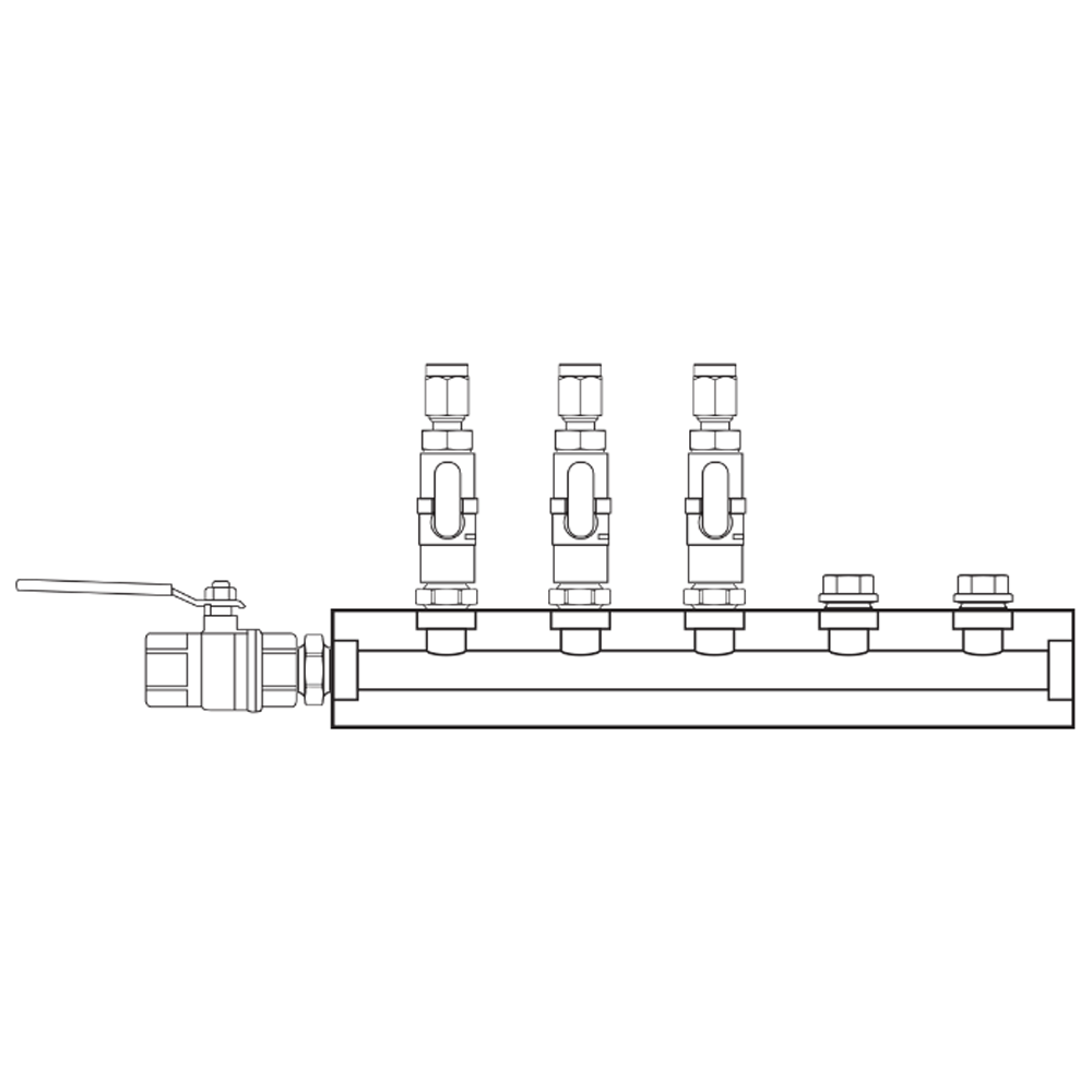 M1031310 Manifolds Brass