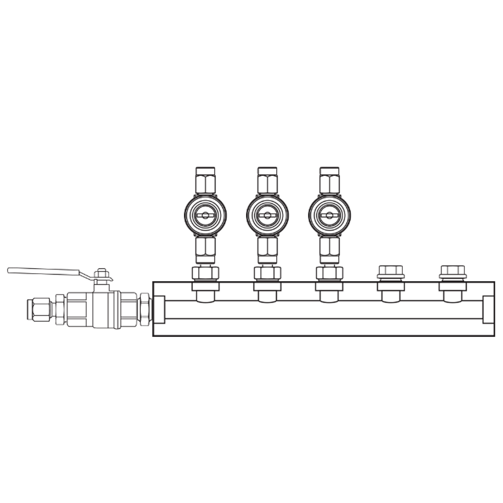 M1032040 Manifolds Brass