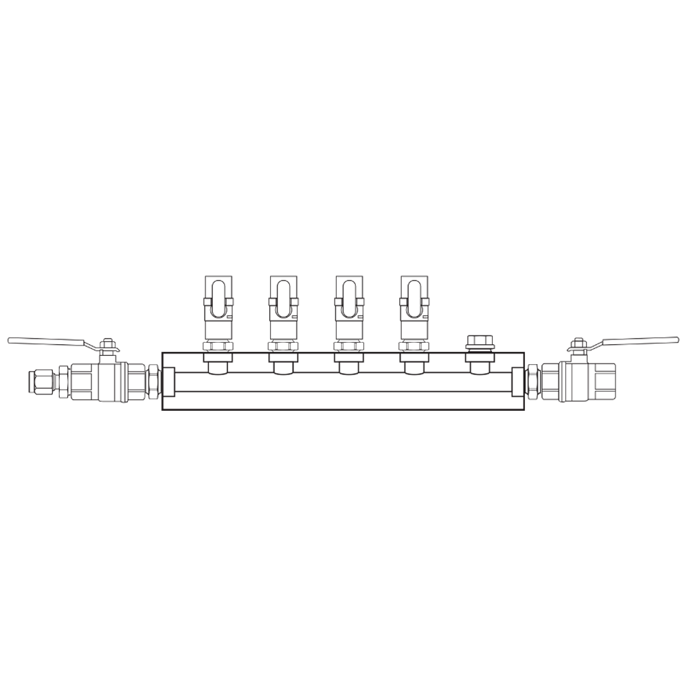 M1041022 Manifolds Brass