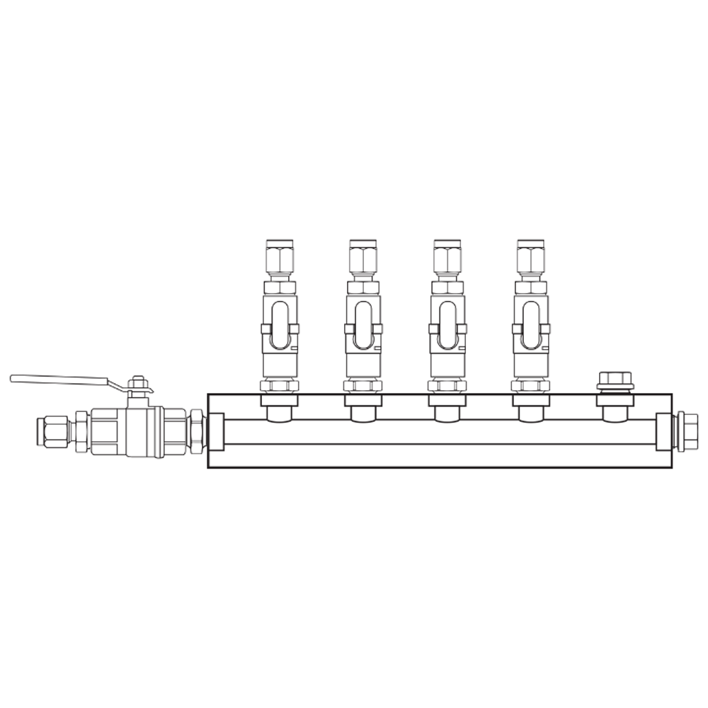 M1041121 Manifolds Brass