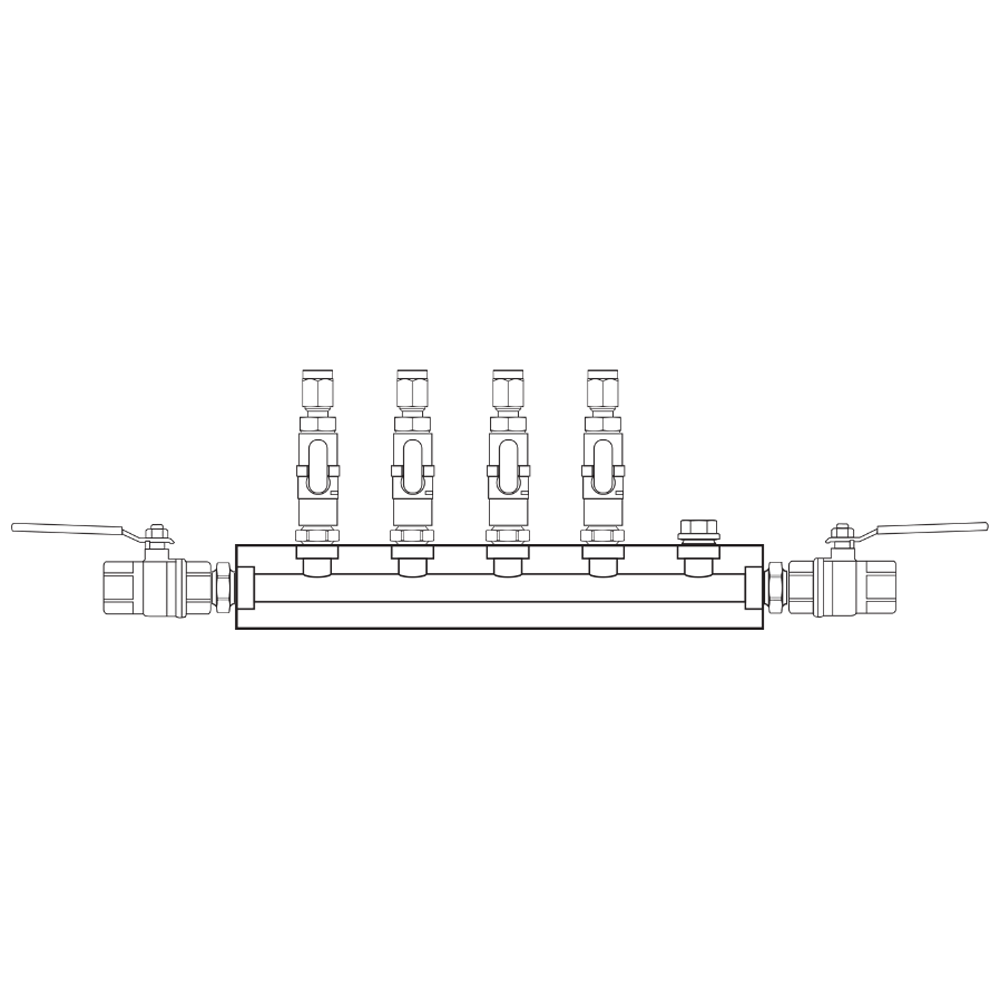 M1041312 Manifolds Brass