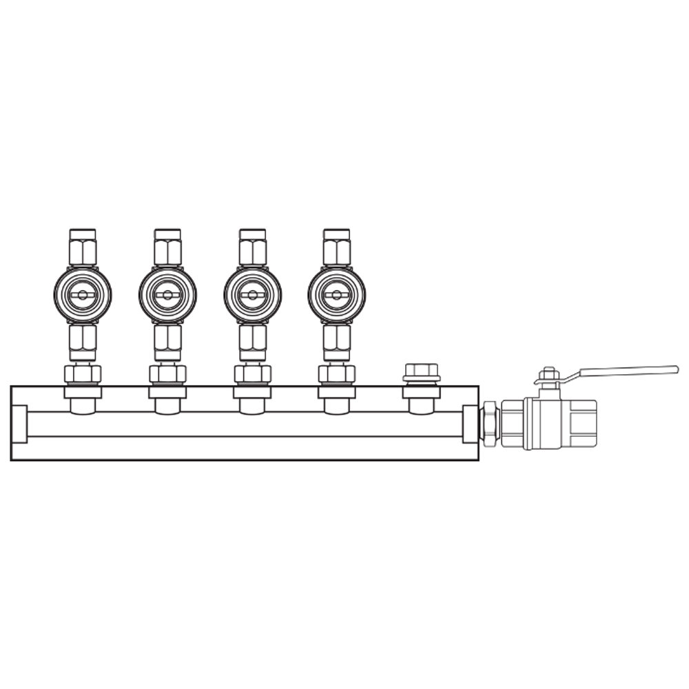 M1042002 Manifolds Brass