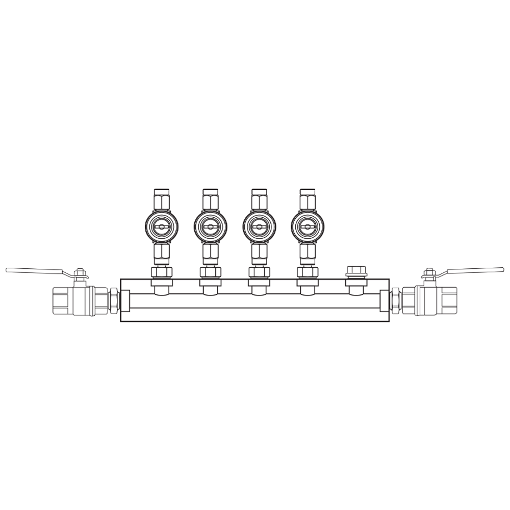 M1042012 Manifolds Brass