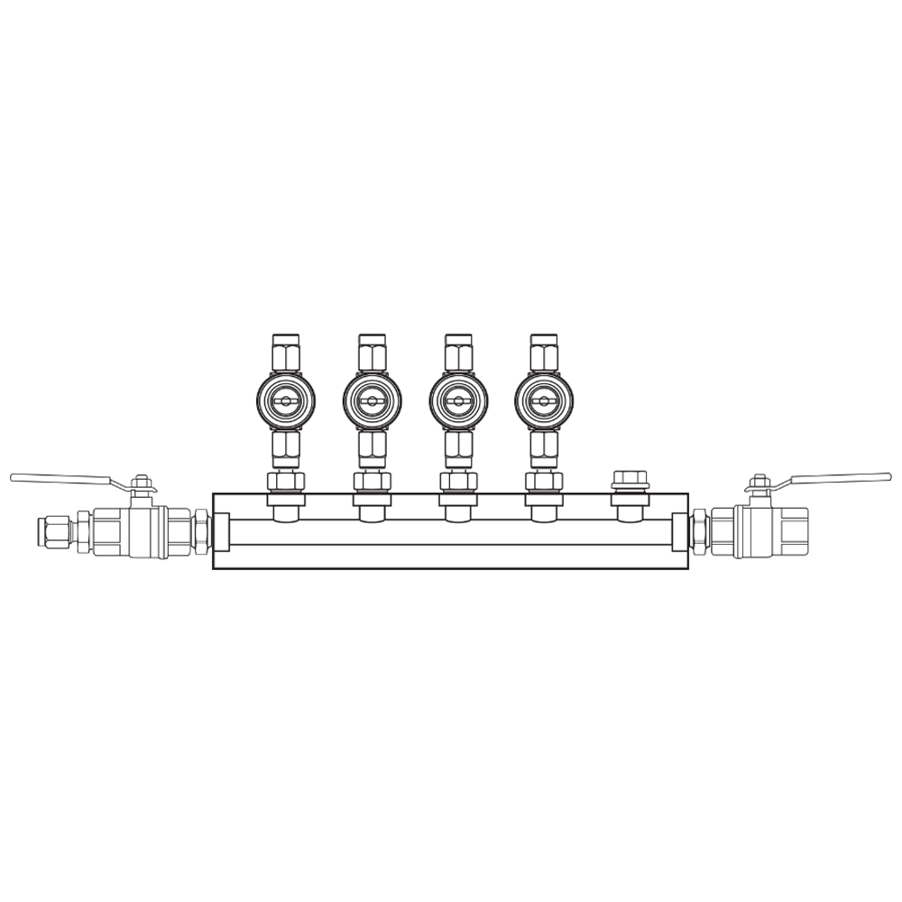 M1042022 Manifolds Brass