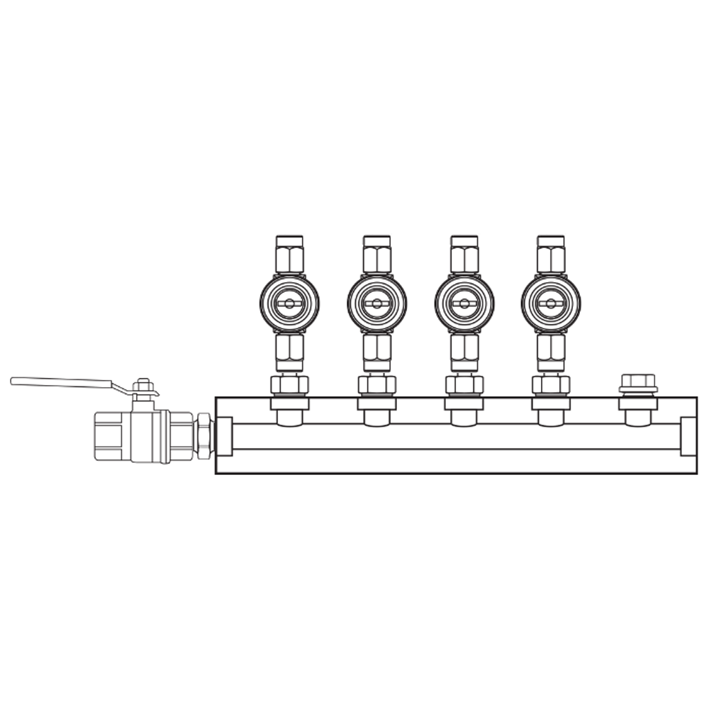 M1043010 Manifolds Brass