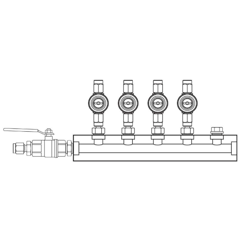 M1043020 Manifolds Brass