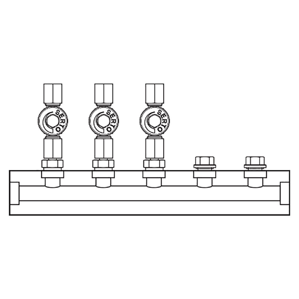 M2035000 Manifolds Stainless Steel Single Sided