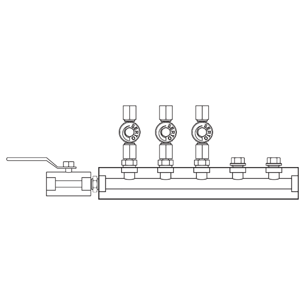 M2035010 Manifolds Stainless Steel Single Sided