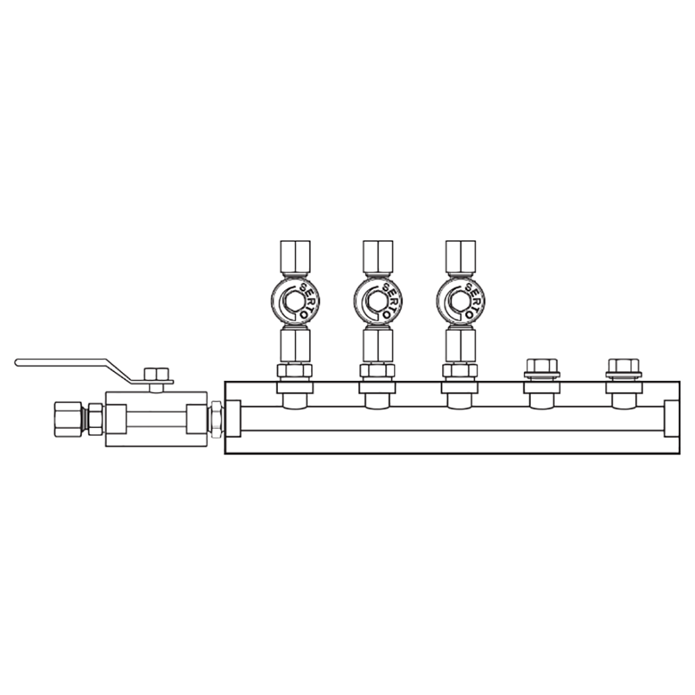 M2035020 Manifolds Stainless Steel Single Sided