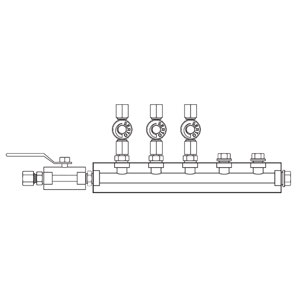 M2035021 Manifolds Stainless Steel Single Sided