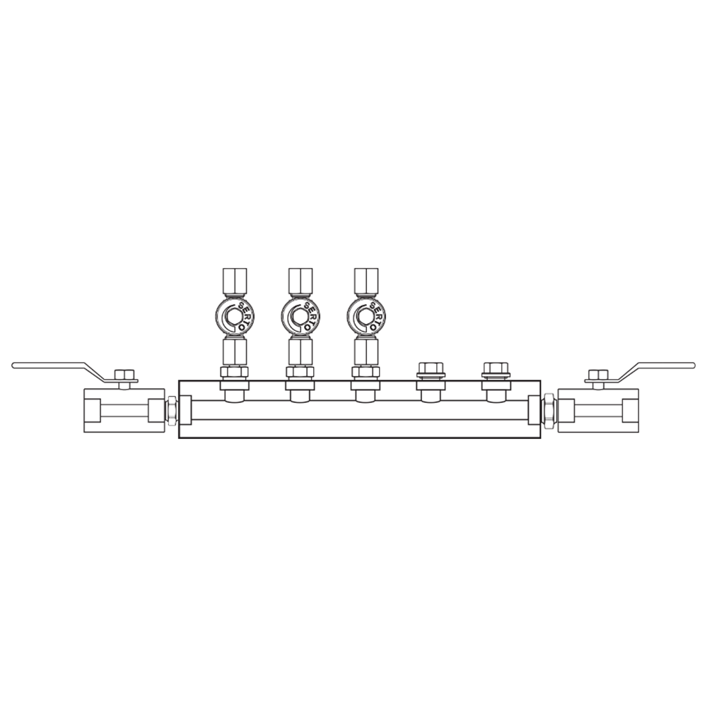 M2036012 Manifolds Stainless Steel Single Sided