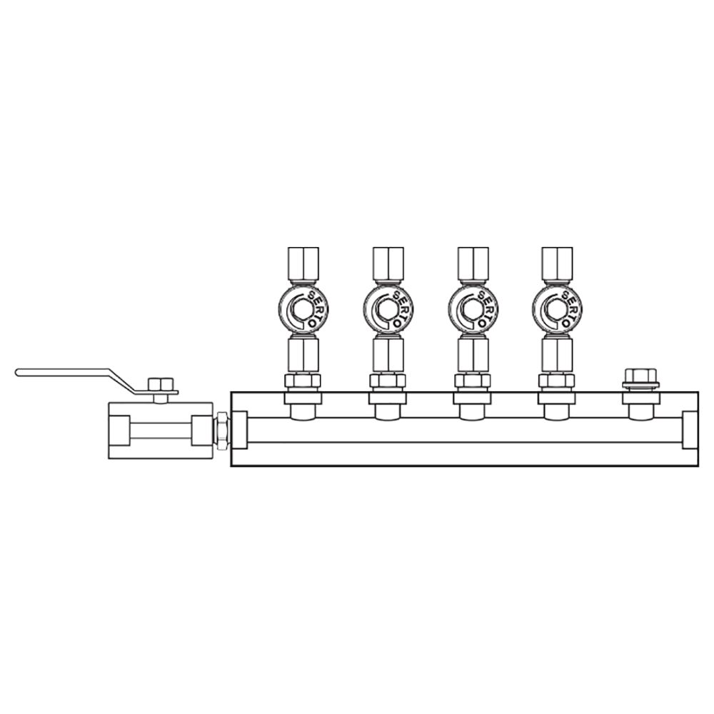 M2045010 Manifolds Stainless Steel Single Sided