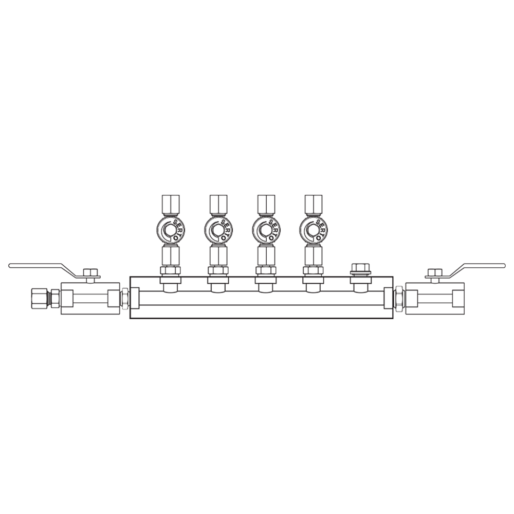 M2045032 Manifolds Stainless Steel Single Sided