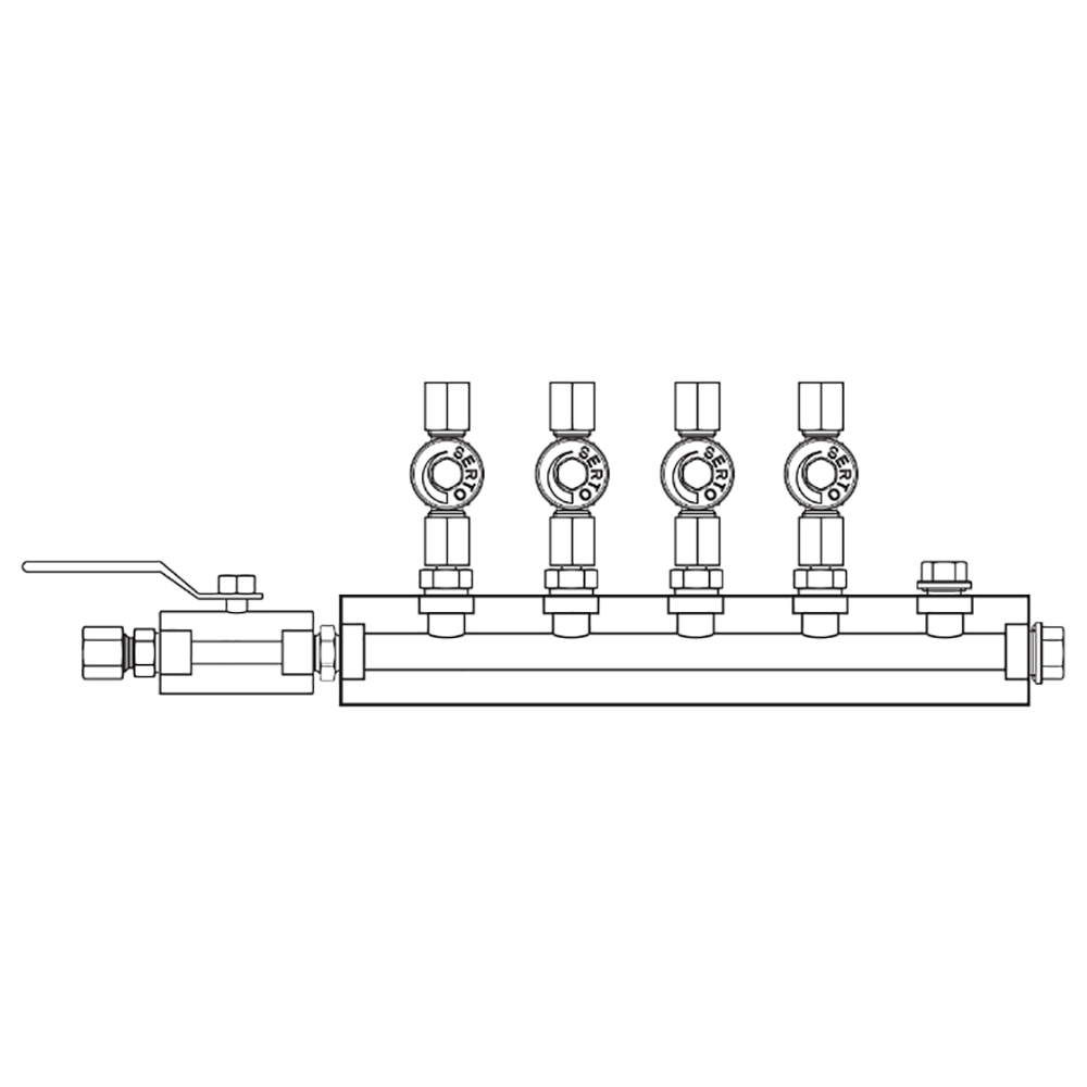 M2046021 Manifolds Stainless Steel Single Sided