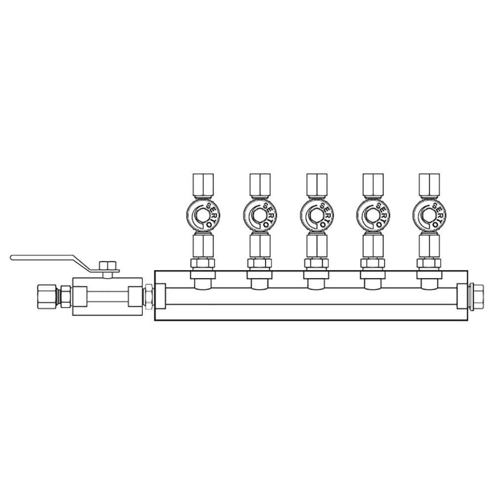 M2055051 Manifolds Stainless Steel Single Sided