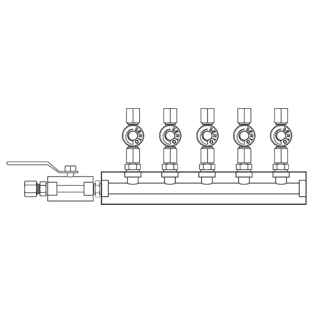 M2056040 Manifolds Stainless Steel Single Sided