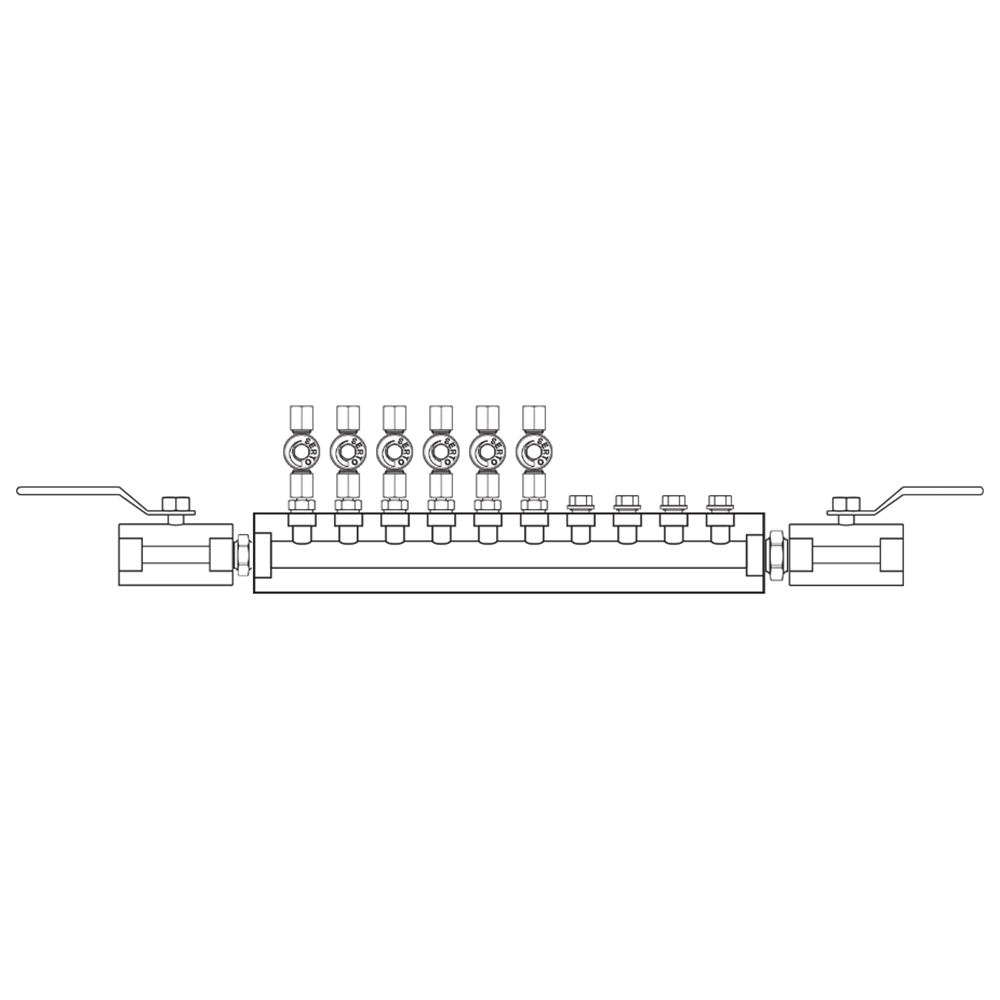 M2066012 Manifolds Stainless Steel Single Sided