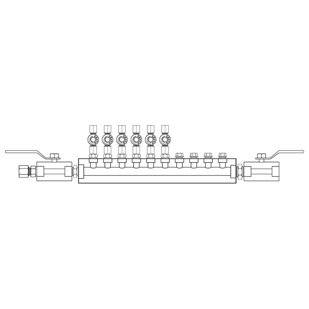 M2066022 Manifolds Stainless Steel Single Sided