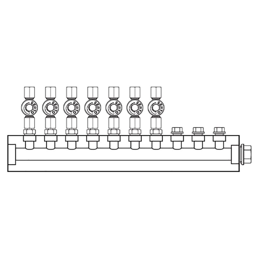 M2075001 Manifolds Stainless Steel Single Sided