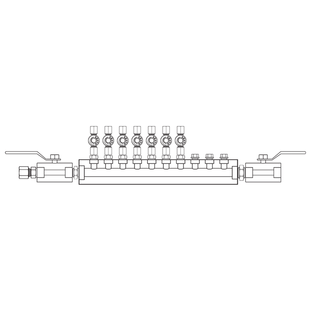 M2075052 Manifolds Stainless Steel Single Sided