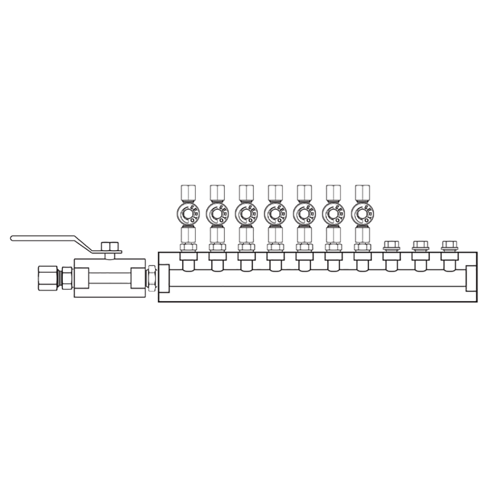 M2076020 Manifolds Stainless Steel Single Sided