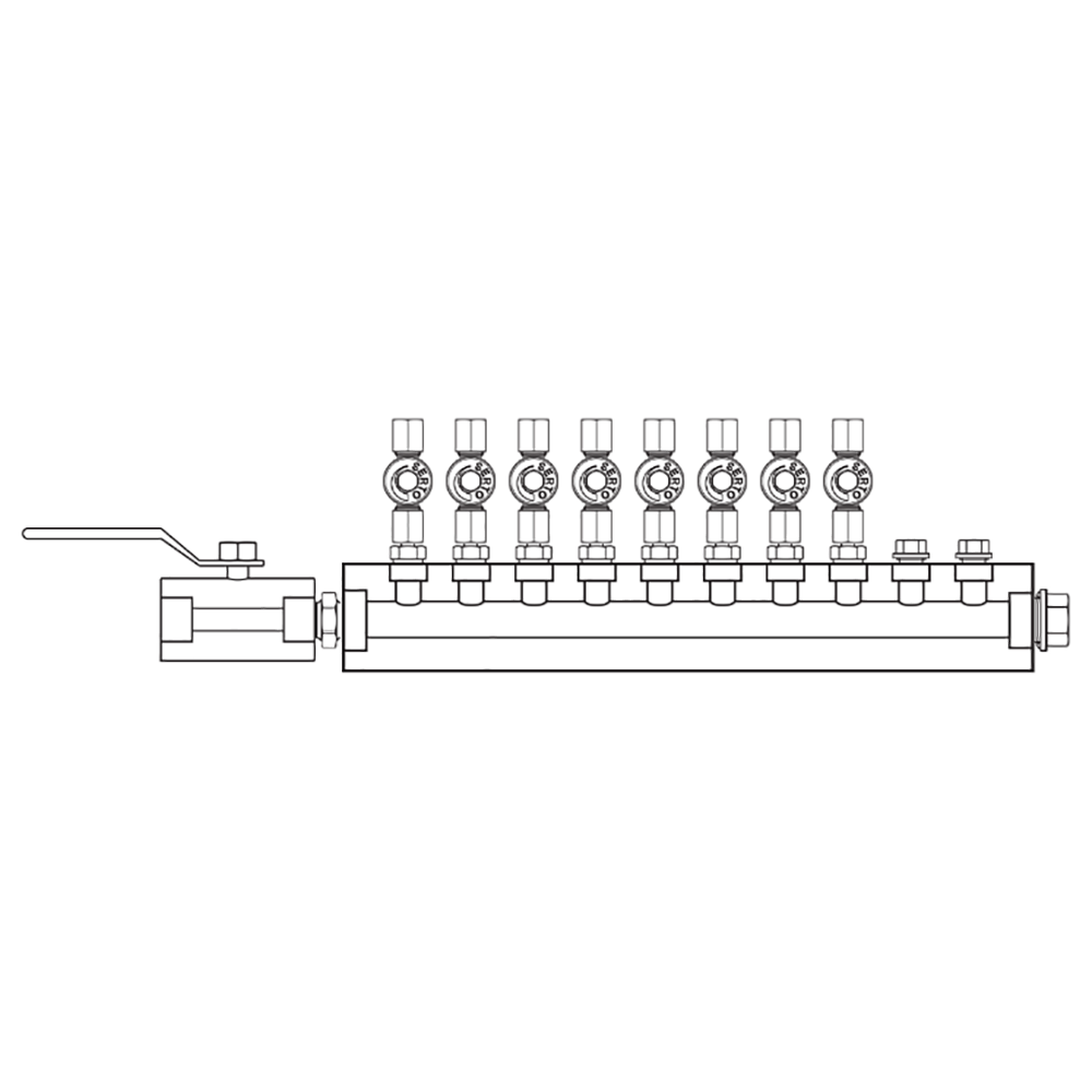 M2085011 Manifolds Stainless Steel Single Sided