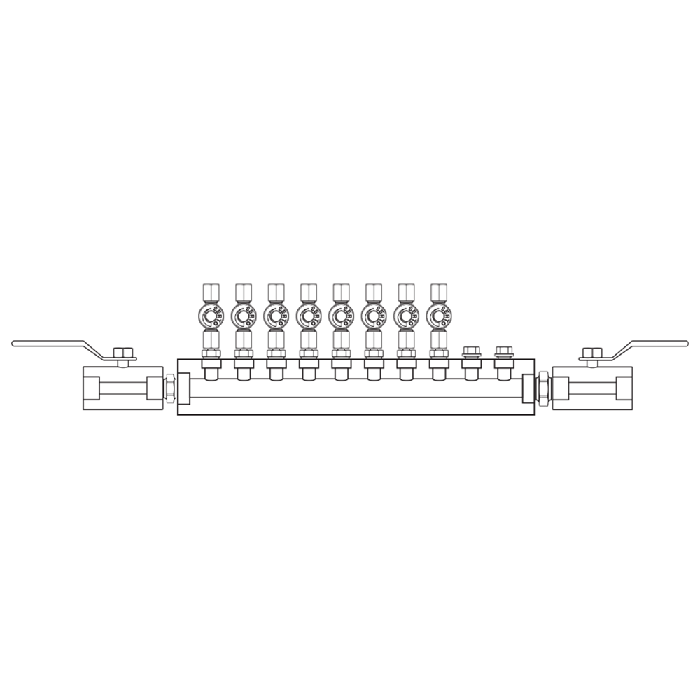 M2085012 Manifolds Stainless Steel Single Sided