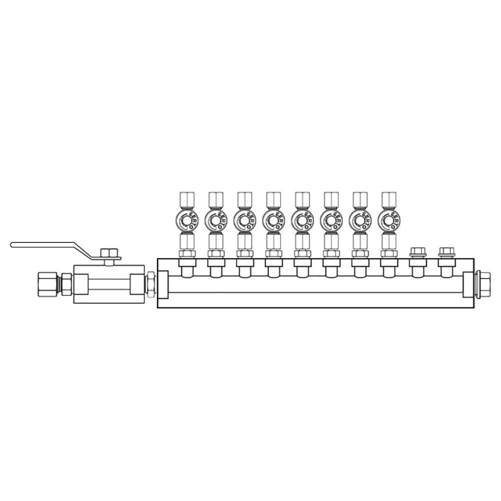 M2085051 Manifolds Stainless Steel Single Sided