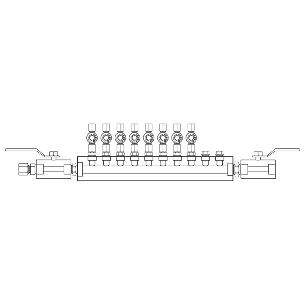 M2086032 Manifolds Stainless Steel Single Sided