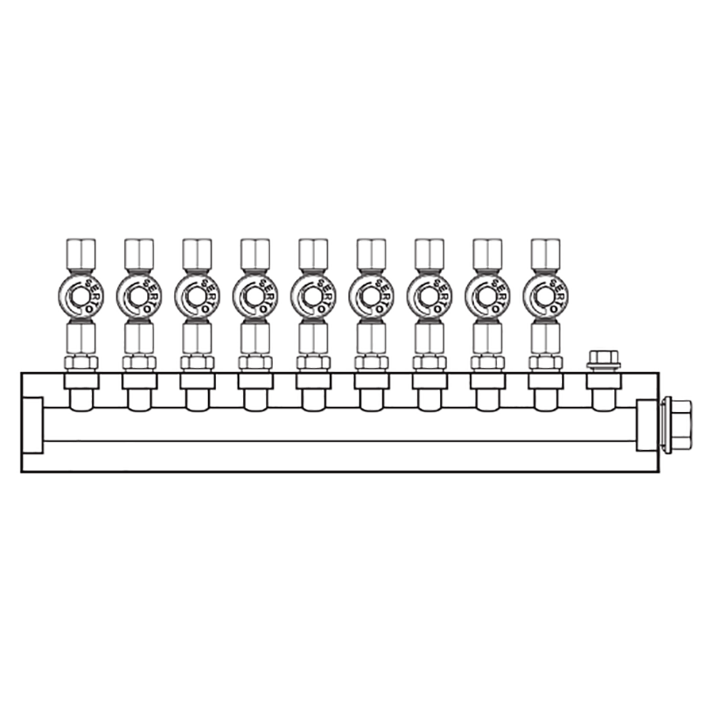 M2095001 Manifolds Stainless Steel Single Sided