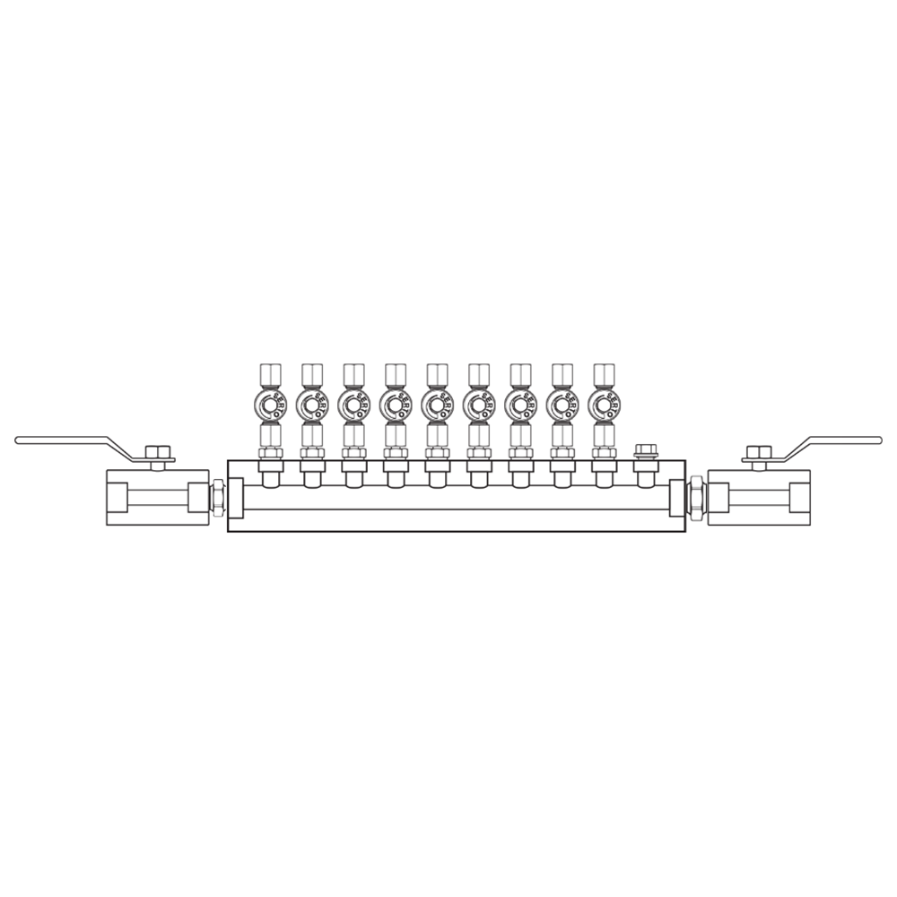 M2095012 Manifolds Stainless Steel Single Sided