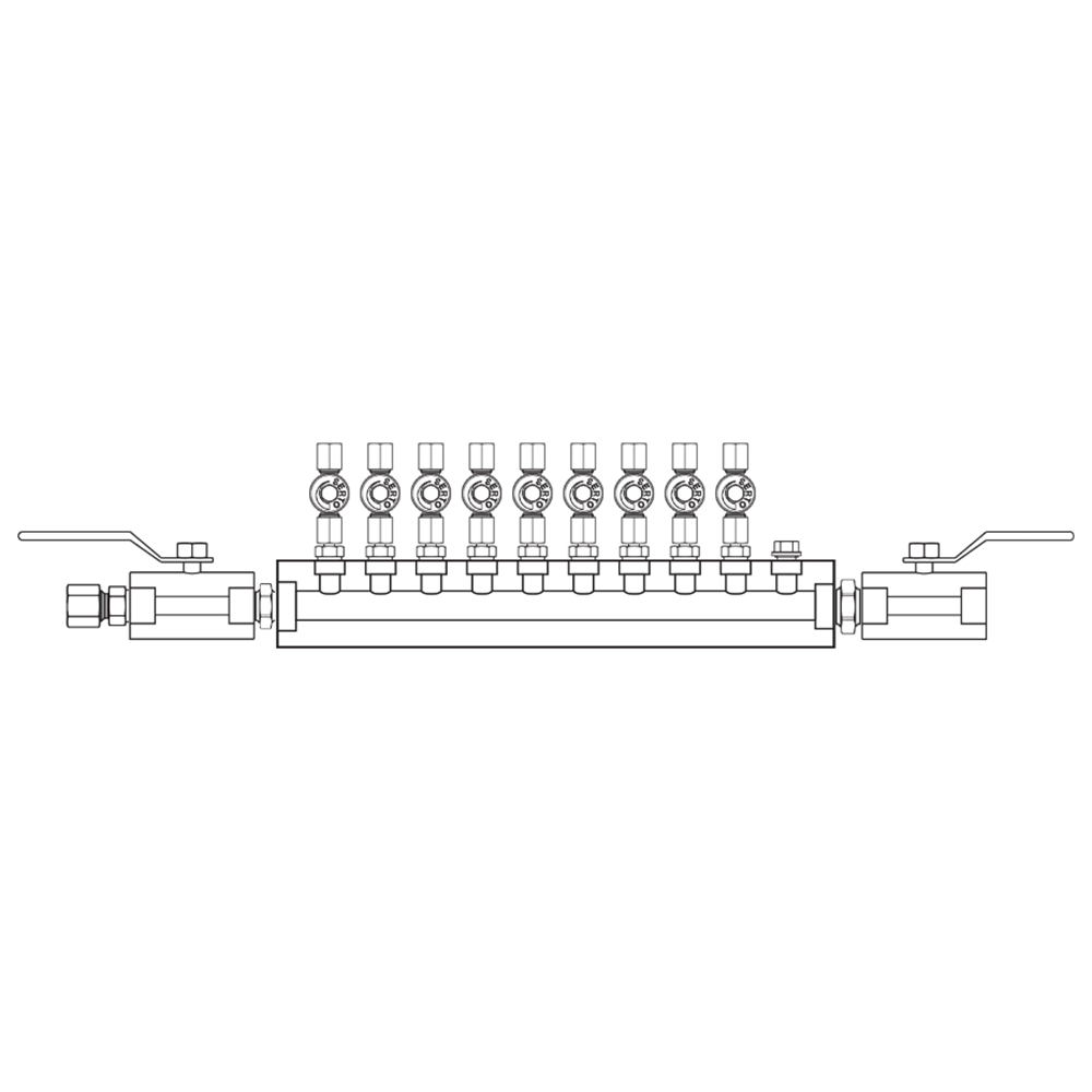 M2095022 Manifolds Stainless Steel Single Sided