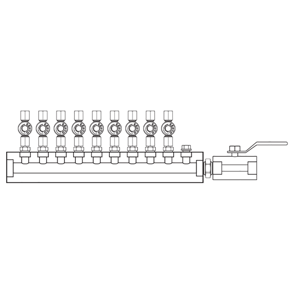 M2096002 Manifolds Stainless Steel Single Sided